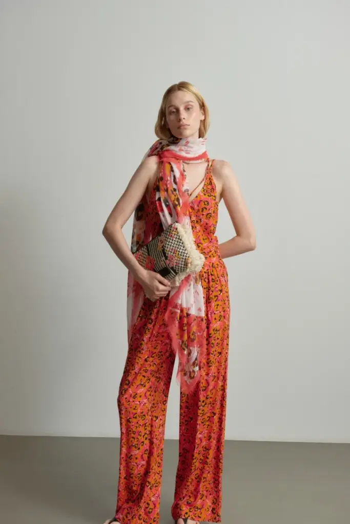 Lala Berlin Pants Perla viscose leo pink Neueste Mode