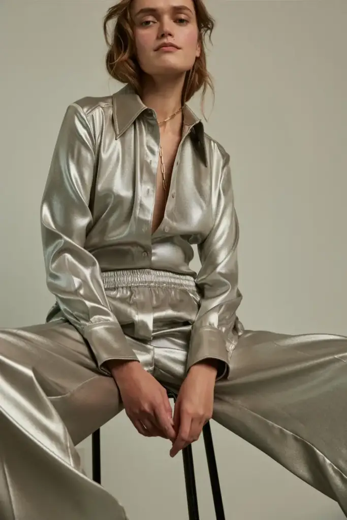 Lala Berlin Pants Perilla polyester silver Online Outlet