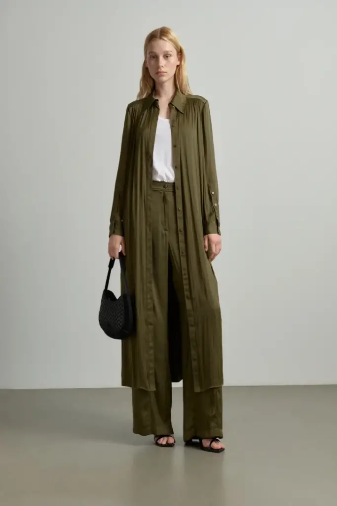 Lala Berlin Pants Pekka polyester mix olive Zeitlich begrenztes Angebot