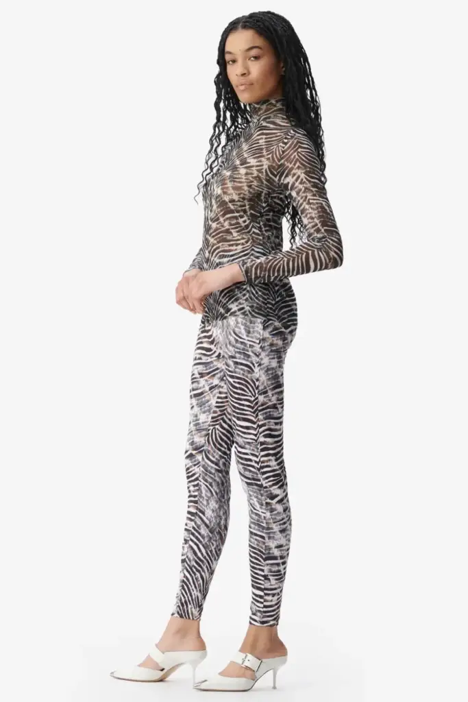 Lala Berlin Legging Leonie polyester mix dark zebra shibori Bestseller