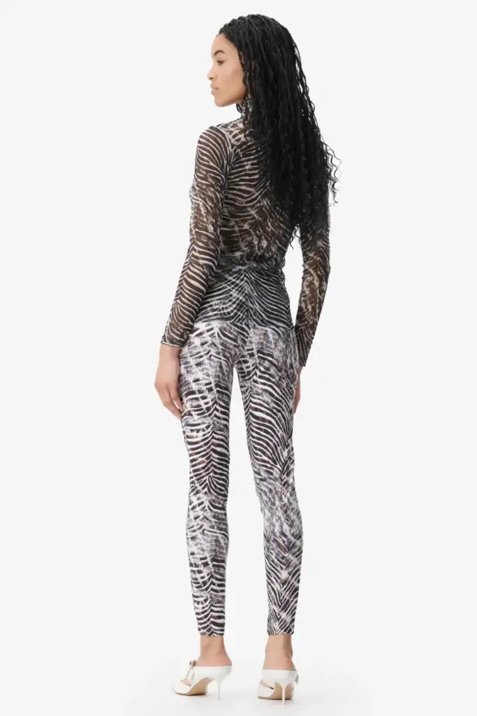 Lala Berlin Legging Leonie polyester mix dark zebra shibori Bestseller
