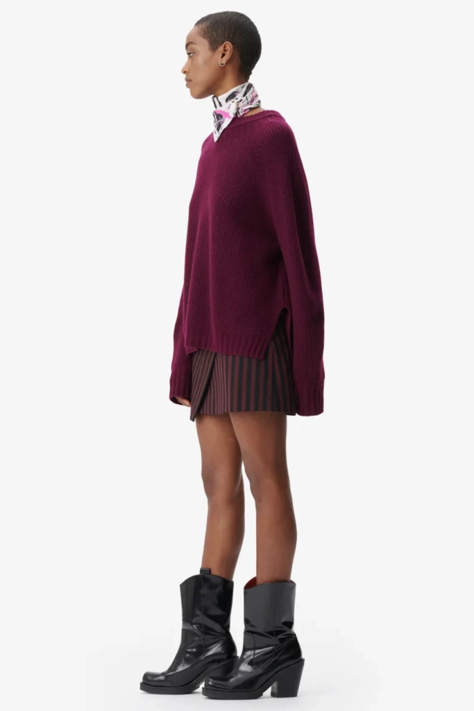 Lala Berlin Jumper Kaleva wool mix fudge Tägliche Deals