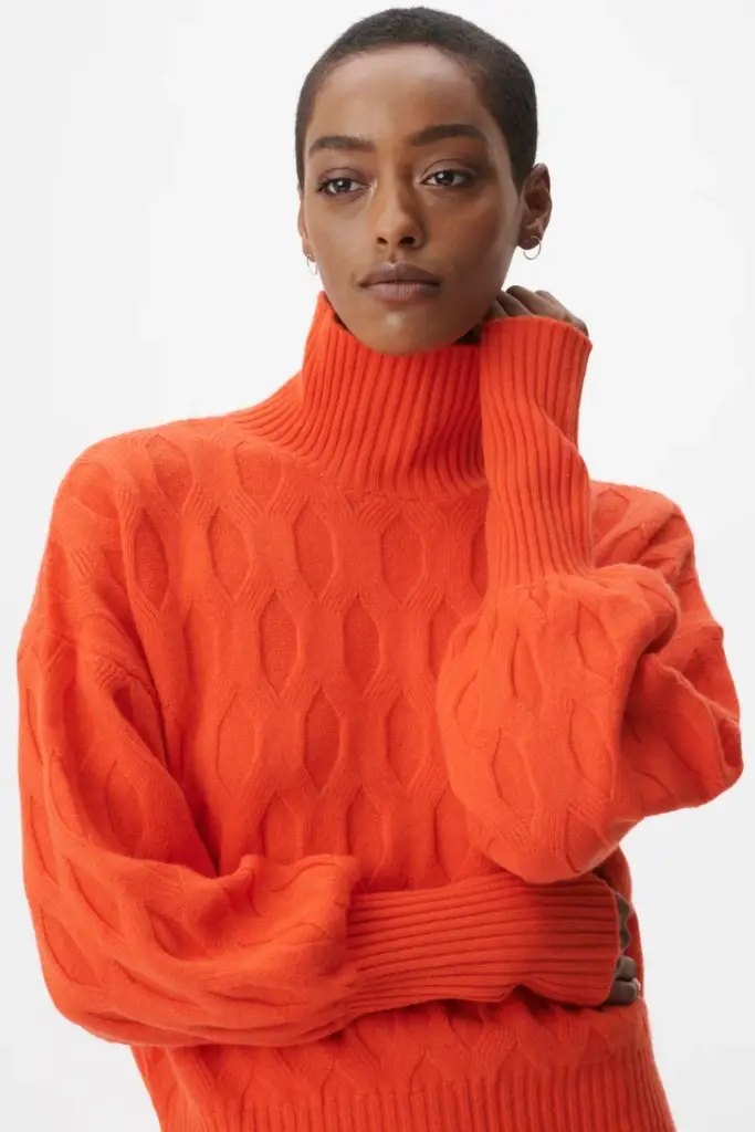 Lala Berlin Jumper Kaito wool mix paprika Riesige Ersparnisse