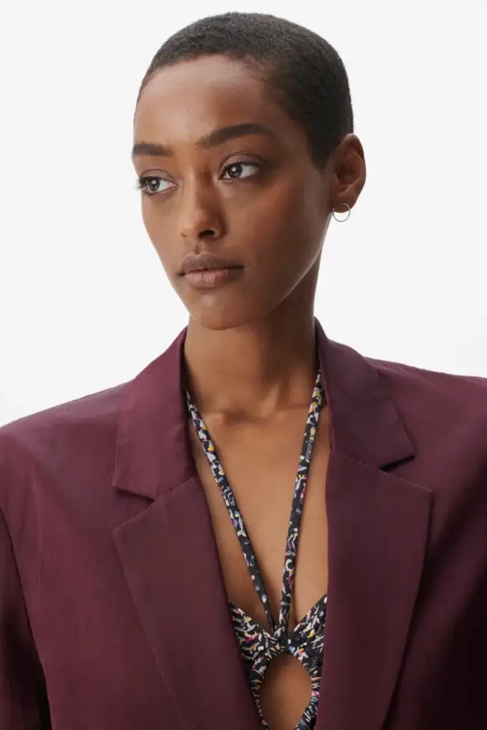 Lala Berlin Jacket Jupi viscose/linen blend fudge Tiefpreis