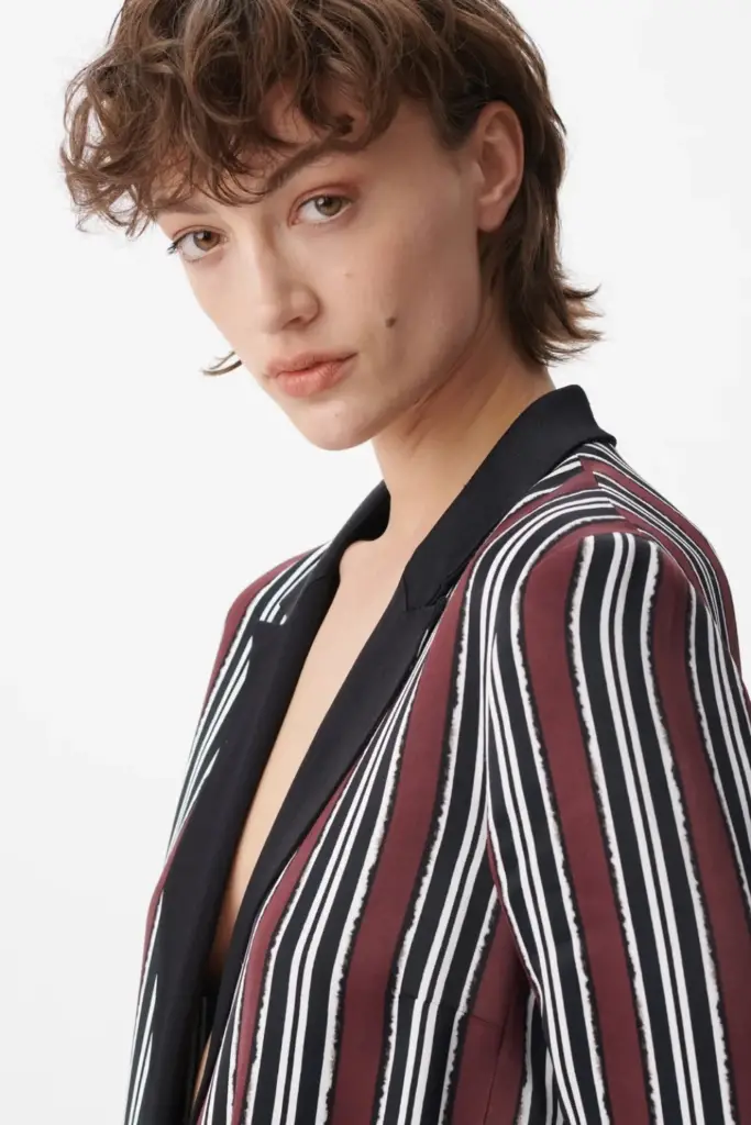 Lala Berlin Jacket Jella viscose shibori stripe Kostenlose Rückgabe