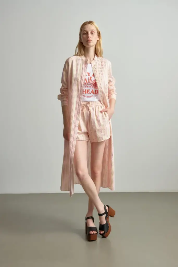 Lala Berlin Dress Dune cotton mix multicolor stripe JETZT KAUFEN