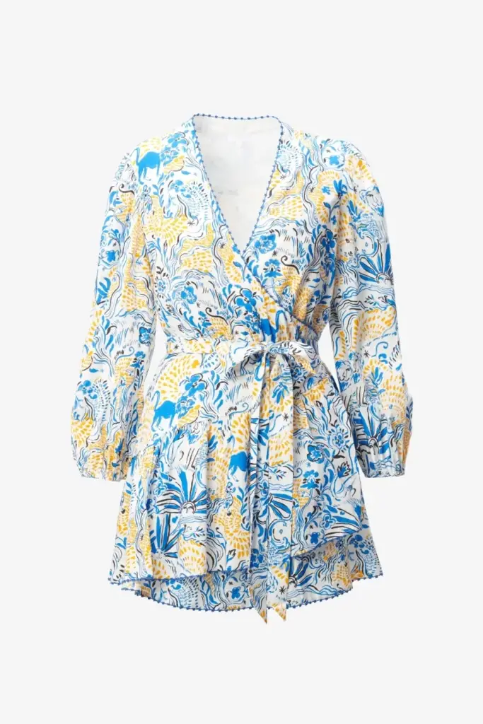 Lala Berlin Dress Dilovan linen/viscose blend magic garden day Bis zu 60% Rabatt