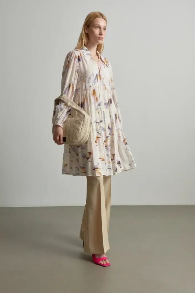 Lala Berlin Dress Dille viscose floral fountain pink Bis zu 65% Rabatt