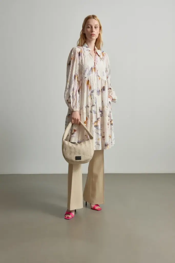 Lala Berlin Dress Dille viscose floral fountain pink Bis zu 65% Rabatt