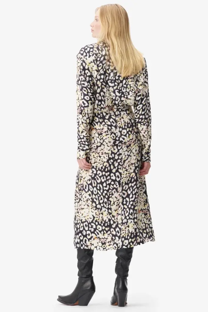 Lala Berlin Dress Diala viscose floral leo Nur für heute