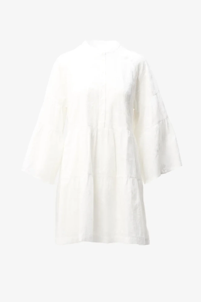 Lala Berlin Dress Delmar cotton embroidery white Discount Store für neue Produkte