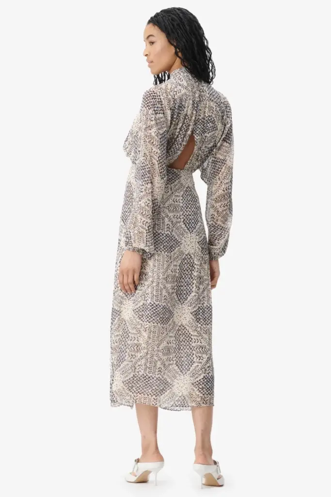Lala Berlin Dress Dara viscose heritage star vanilla Riesige Rabatte