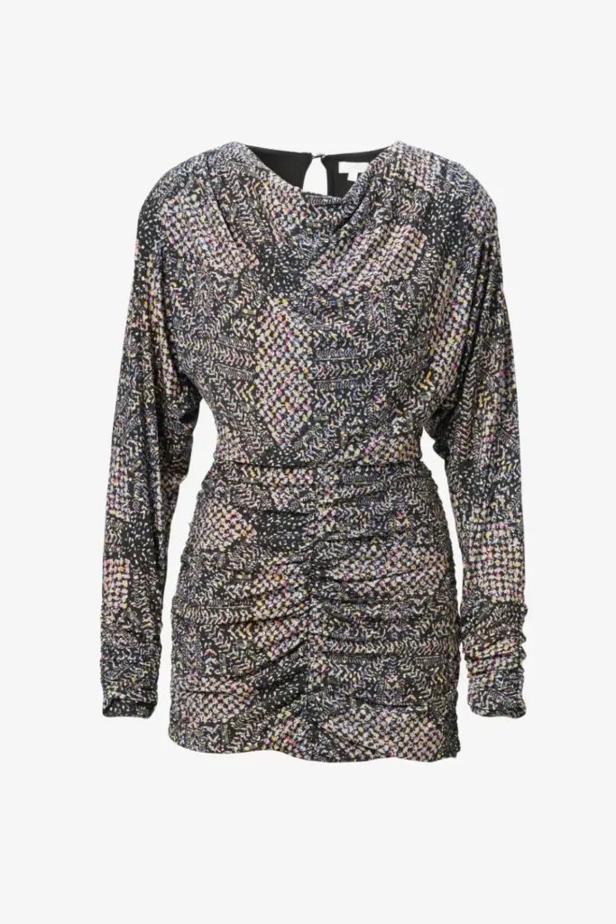 Lala Berlin Dress Danka viscose mix heritage star black Clearance-Verkauf