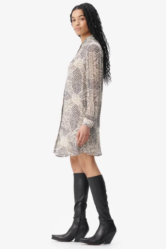 Lala Berlin Dress Dandara viscose heritage off white Kostenloser Versand international