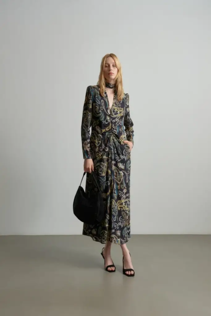 Lala Berlin Dress Damaso viscose/silk blend paisley park Fabrikladen