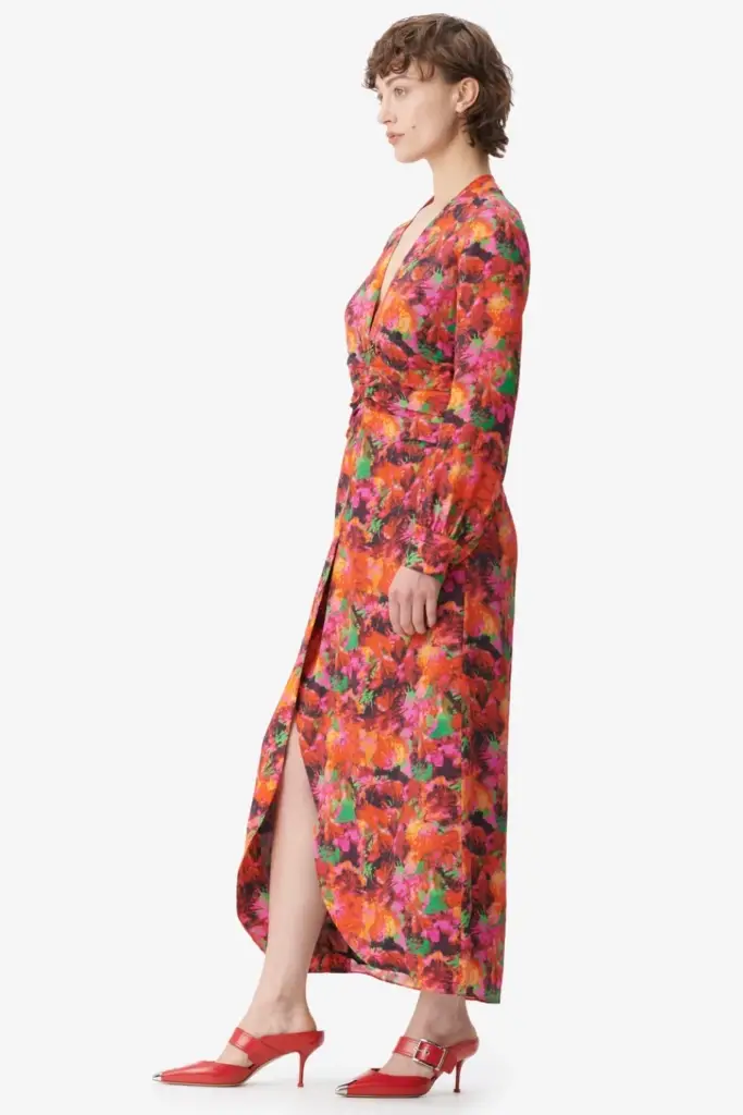 Lala Berlin Dress Damala viscose/silk blend shibori flower Begrenzt auf 3 Tage