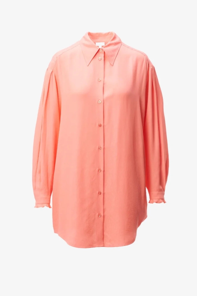 Lala Berlin Dress Dakil viscose underwater melon Speichern exportieren