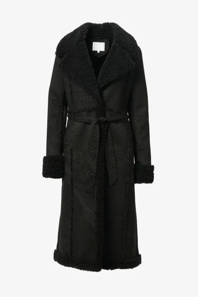 Lala Berlin Coat Osia polyester heritage star black zollfrei
