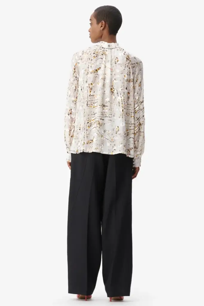 Lala Berlin Blouse Brynn viscose mix stripy leo Schlussverkauf