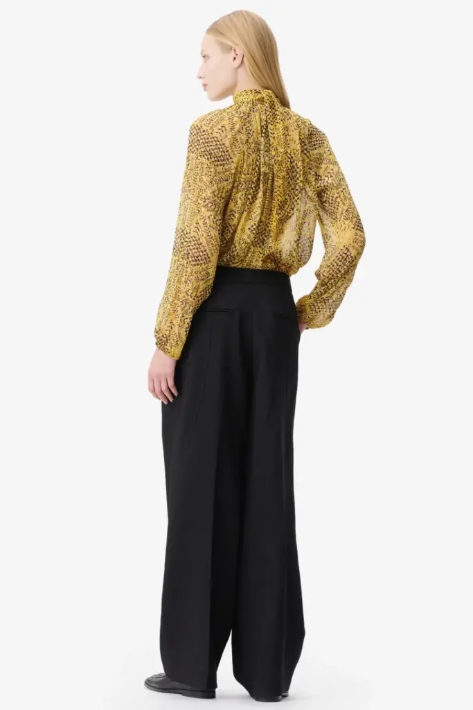 Lala Berlin Blouse Brooks viscose heritage star yellow Günstiger Verkauf