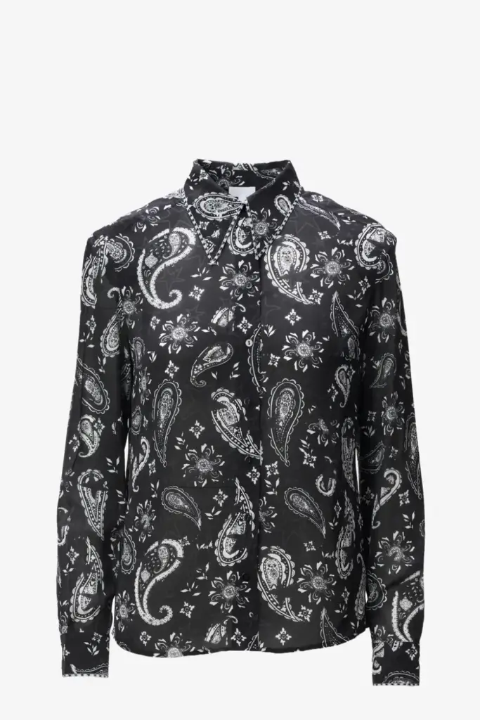 Lala Berlin Blouse Blix viscose mix paisley stars Fabrikverkauf
