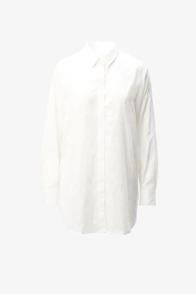 Lala Berlin Blouse Bam cotton embroidery white Fabrikpreis