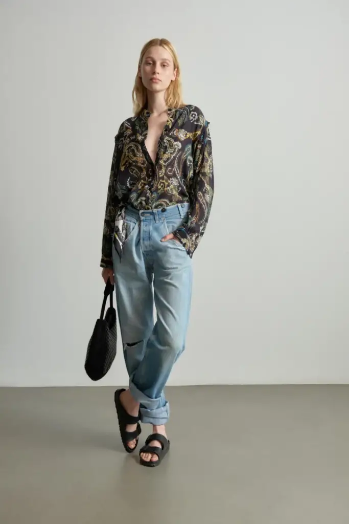 Lala Berlin Blouse Baker viscose mix paisley park Sonderangebot