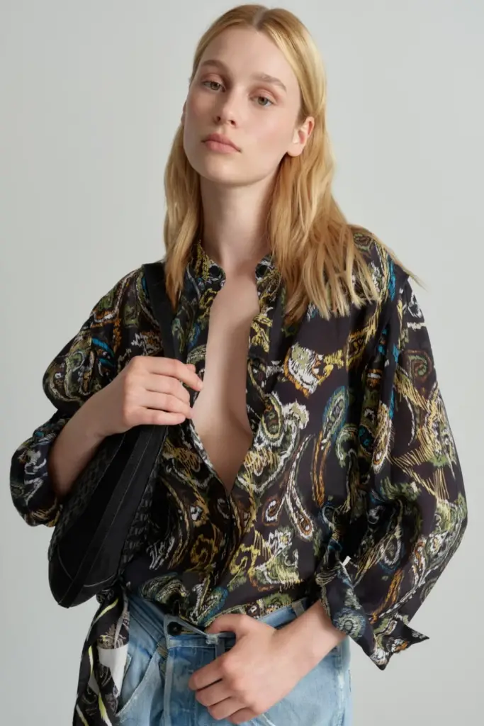 Lala Berlin Blouse Baker viscose mix paisley park Sonderangebot
