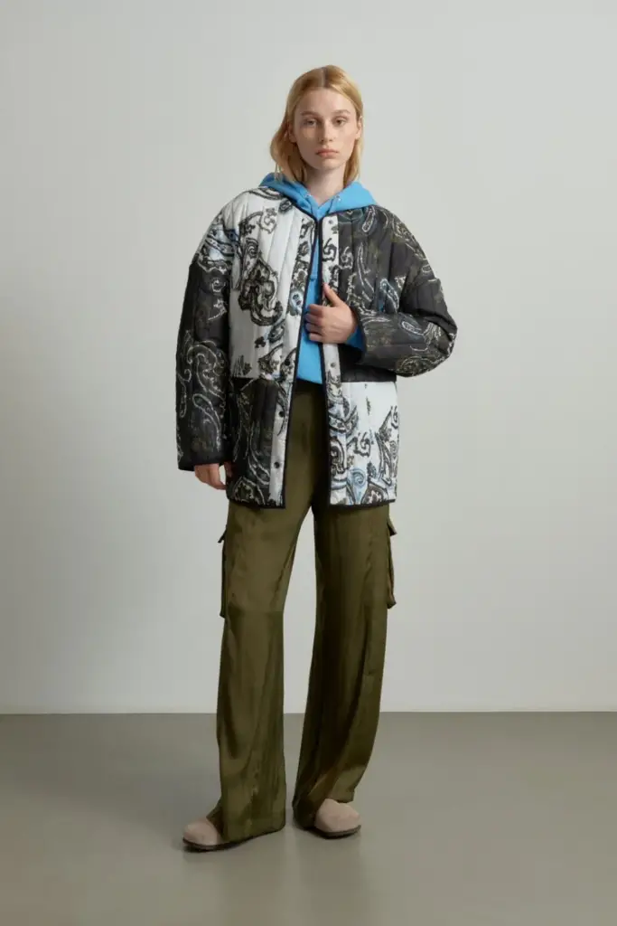 Lala Berlin Jacket Jabari cotton paisley park black/white Günstig kaufen