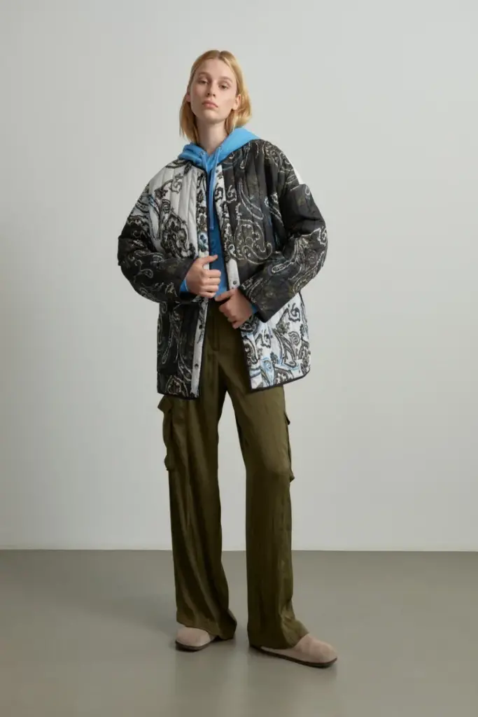 Lala Berlin Jacket Jabari cotton paisley park black/white Günstig kaufen