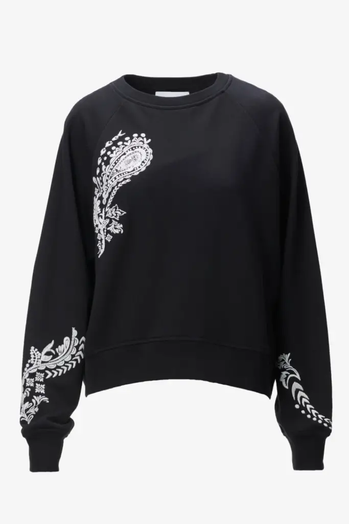 Lala Berlin Sweatshirt Ijora cotton paisley black Online Shopping