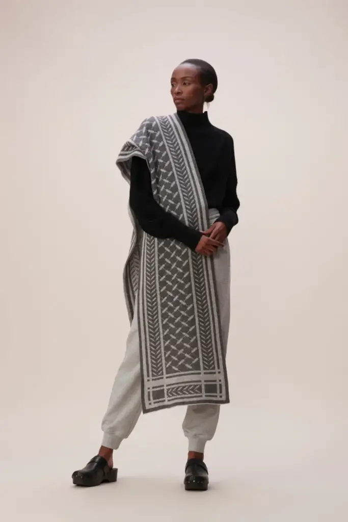Lala Berlin Scarf Chuck cashmere light grey Wochenangebot