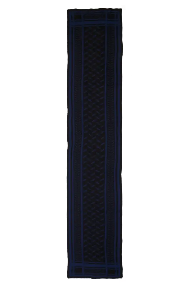 Lala Berlin Scarf Chuck cashmere dark blue Kostenlose Rückgabe