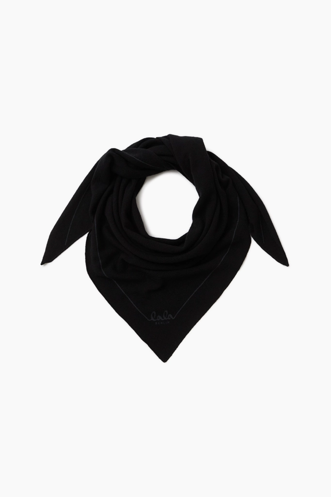 Lala Berlin Triangle Solid M cashmere nero Riesige Rabatte