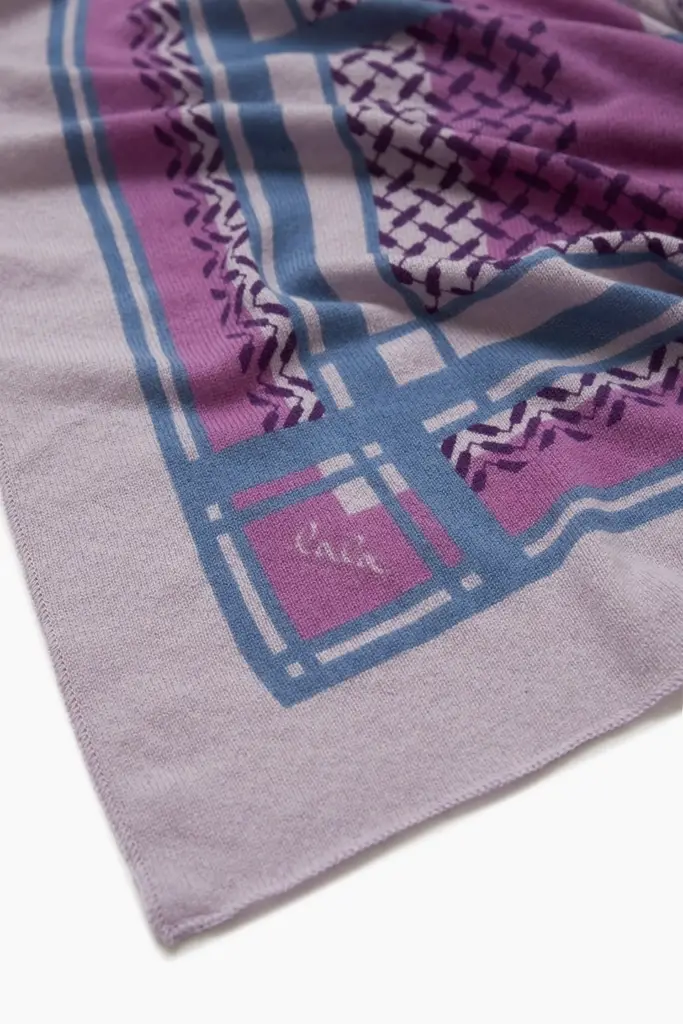 Lala Berlin Triangle Double Heritage cashmere kiko/denim 2025