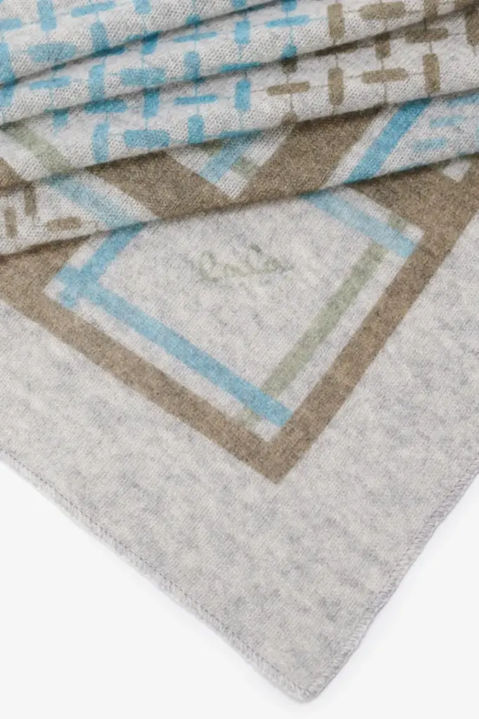 Lala Berlin Triangle Puzzle cashmere sage/blue Angebote