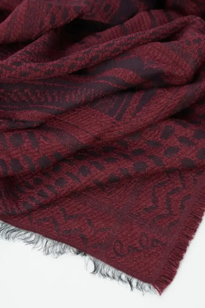 Lala Berlin Scarf Anais wool mix zebra fudge Begrenztes Angebot