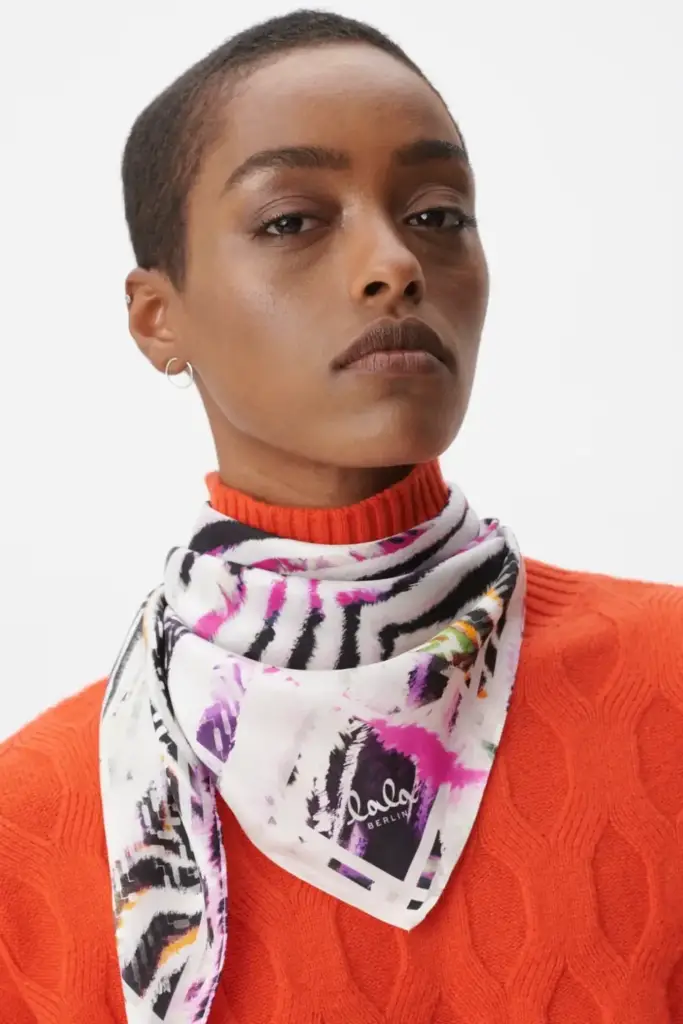 Lala Berlin Triangle Aina silk zebra dragonfruit Online Shopping