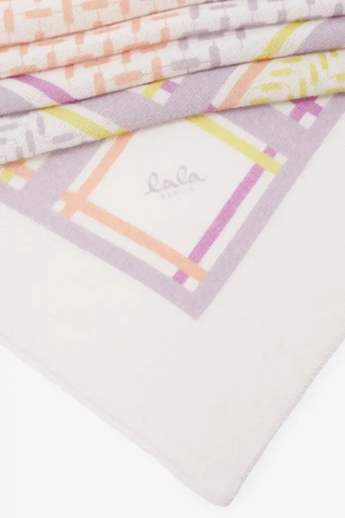 Lala Berlin Triangle Puzzle cashmere cream/pastels Preisnachlass