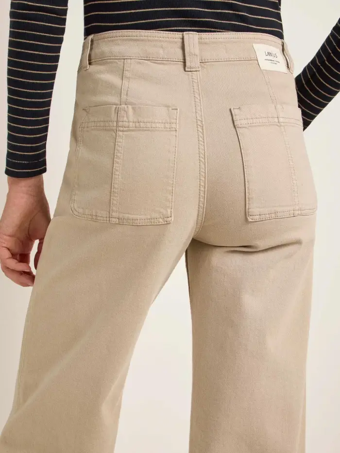 Lanius Hose mit weitem Bein (GOTS) Super Rabatt