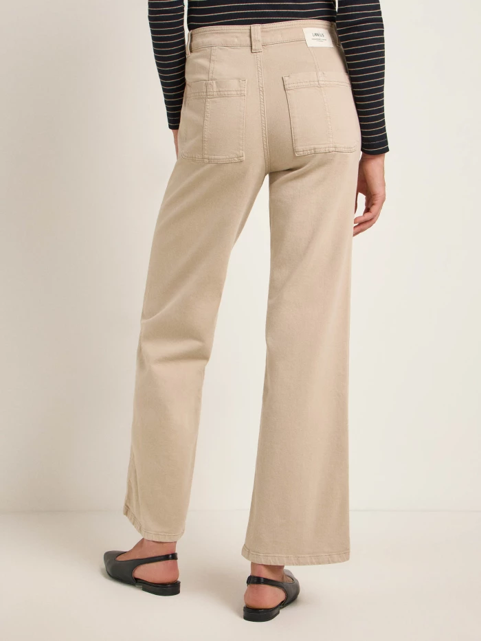 Lanius Hose mit weitem Bein (GOTS) Super Rabatt