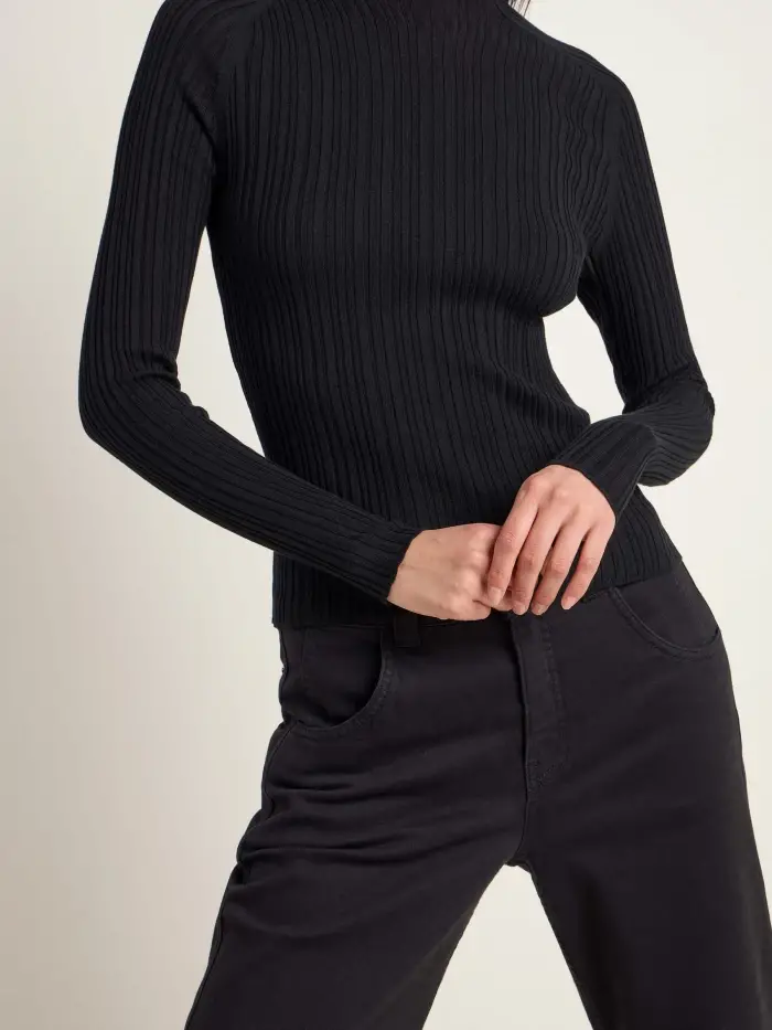 Lanius Rippenpullover (GOTS) Auslauf