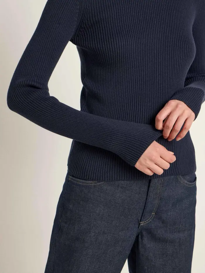 Lanius Stehkragenpullover (GOTS) Fabrikverkauf