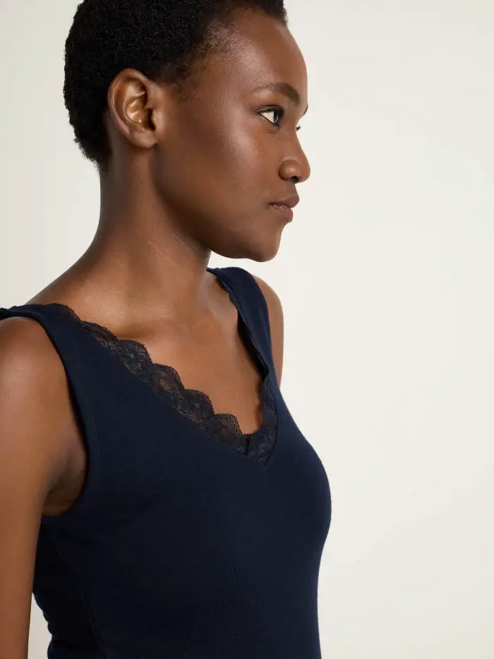 Lanius Top mit Spitze (GOTS) Begrenztes Angebot