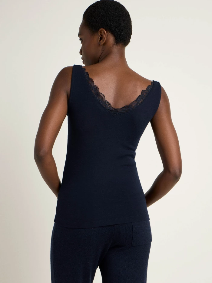 Lanius Top mit Spitze (GOTS) Begrenztes Angebot