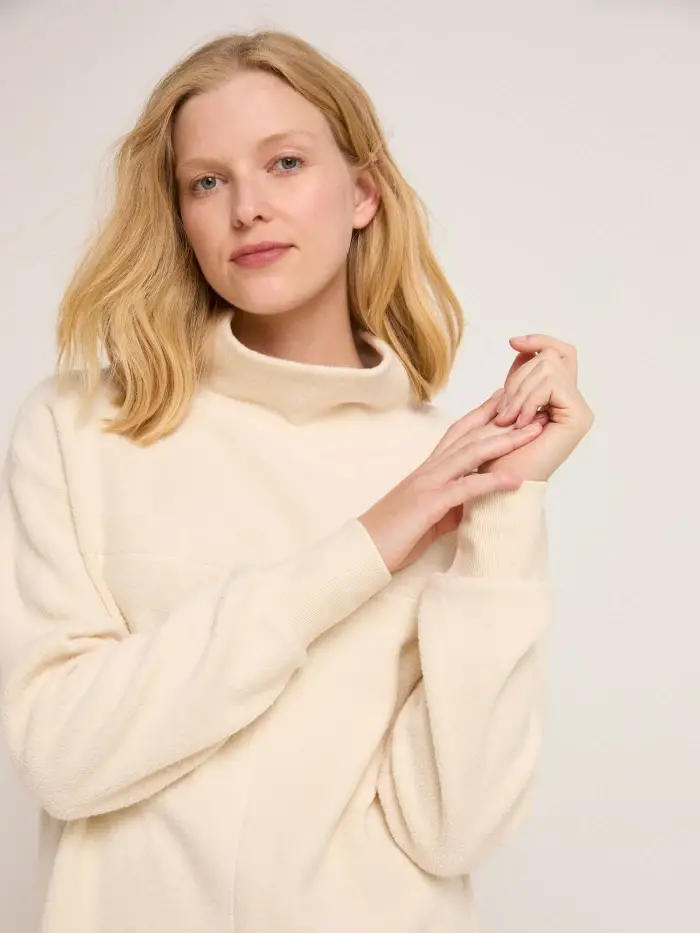Lanius Fleece-Sweatshirt (GOTS) Sonderangebot der Fabrik