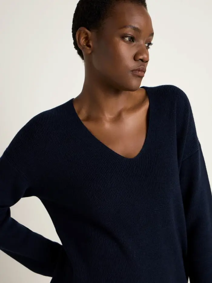 Lanius Pullover mit V-Ausschnitt (GOTS) Wochenangebot
