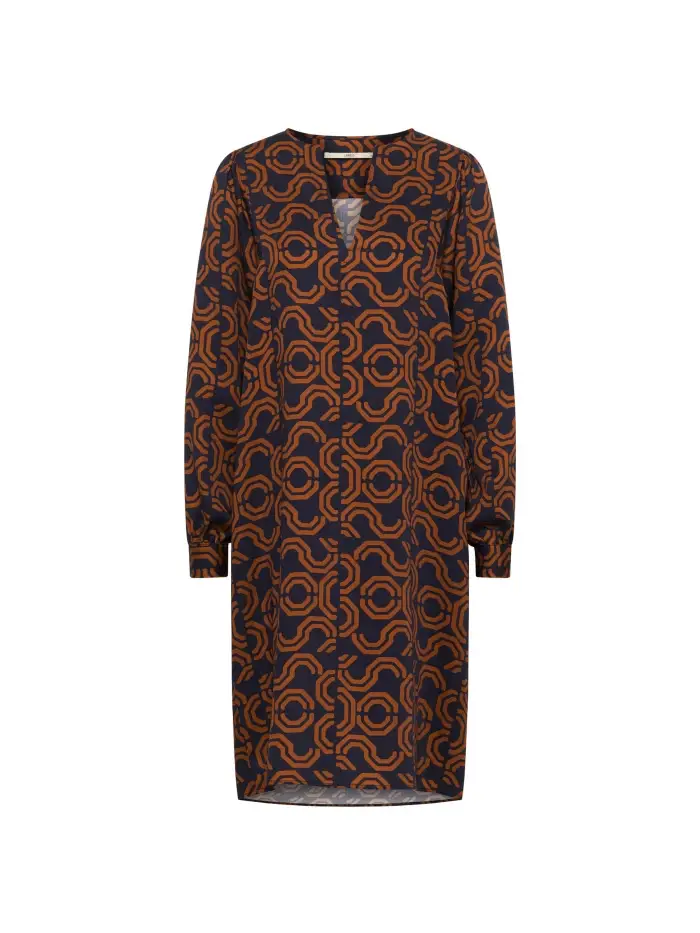 Lanius Kleid mit Kräuseln Kostenlose Rückgabe