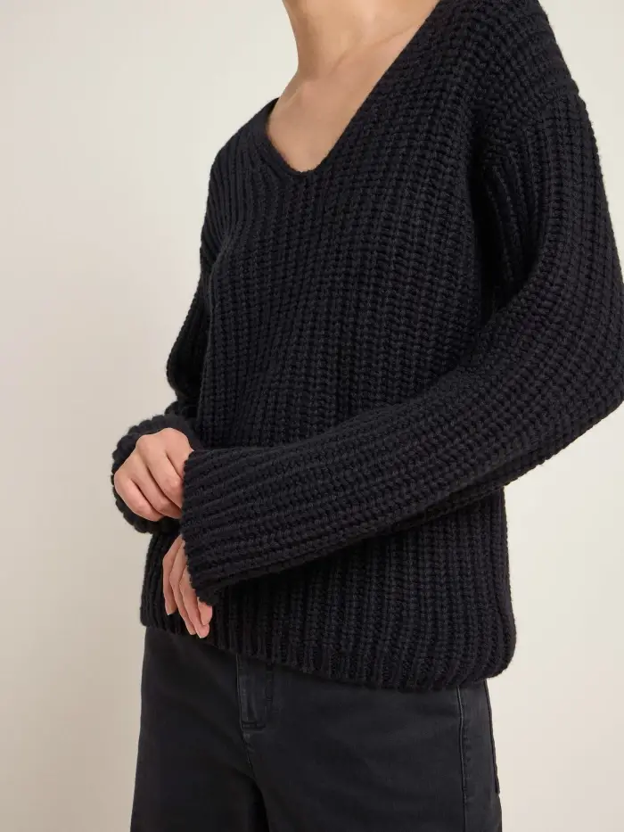 Lanius Pullover mit V-Ausschnitt (GOTS) Letzte 3 Tage