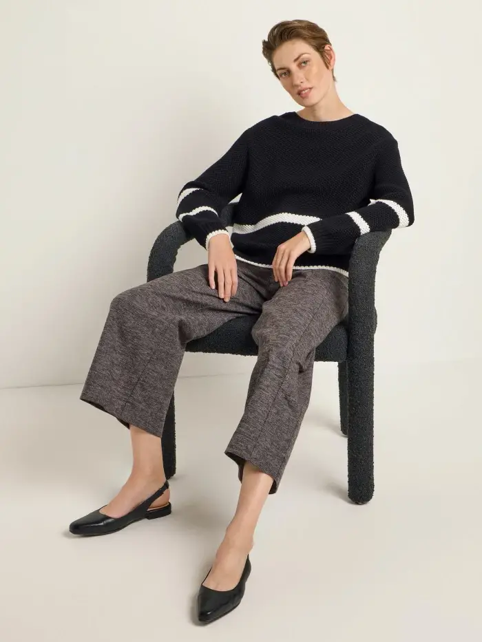Lanius Blockstreifen Pullover (GOTS) Bis zu 60% Rabatt